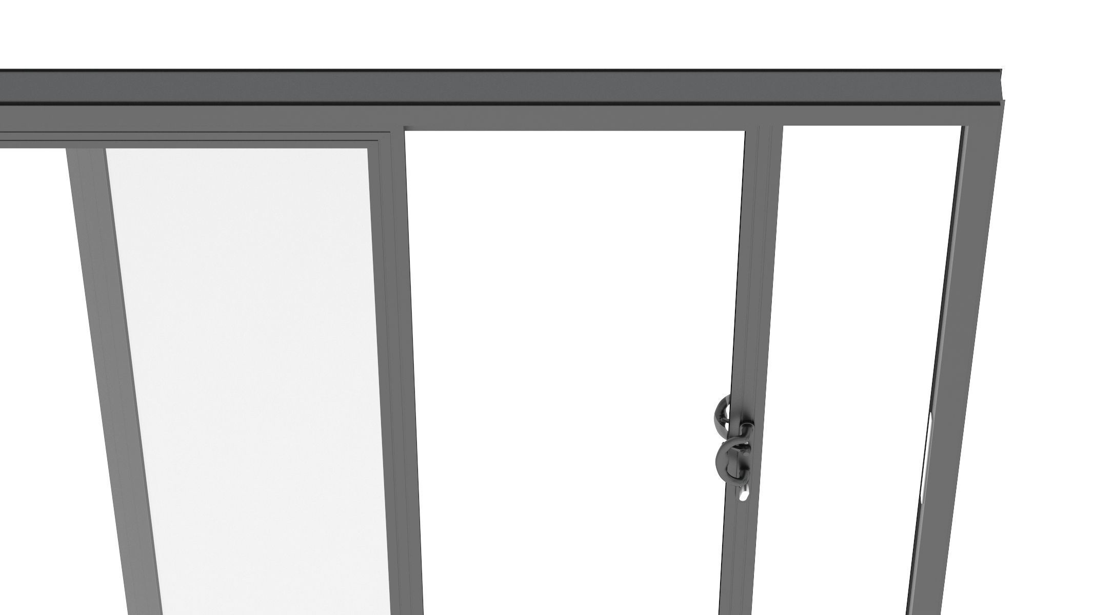 Aluminium Door 06 3D model_11