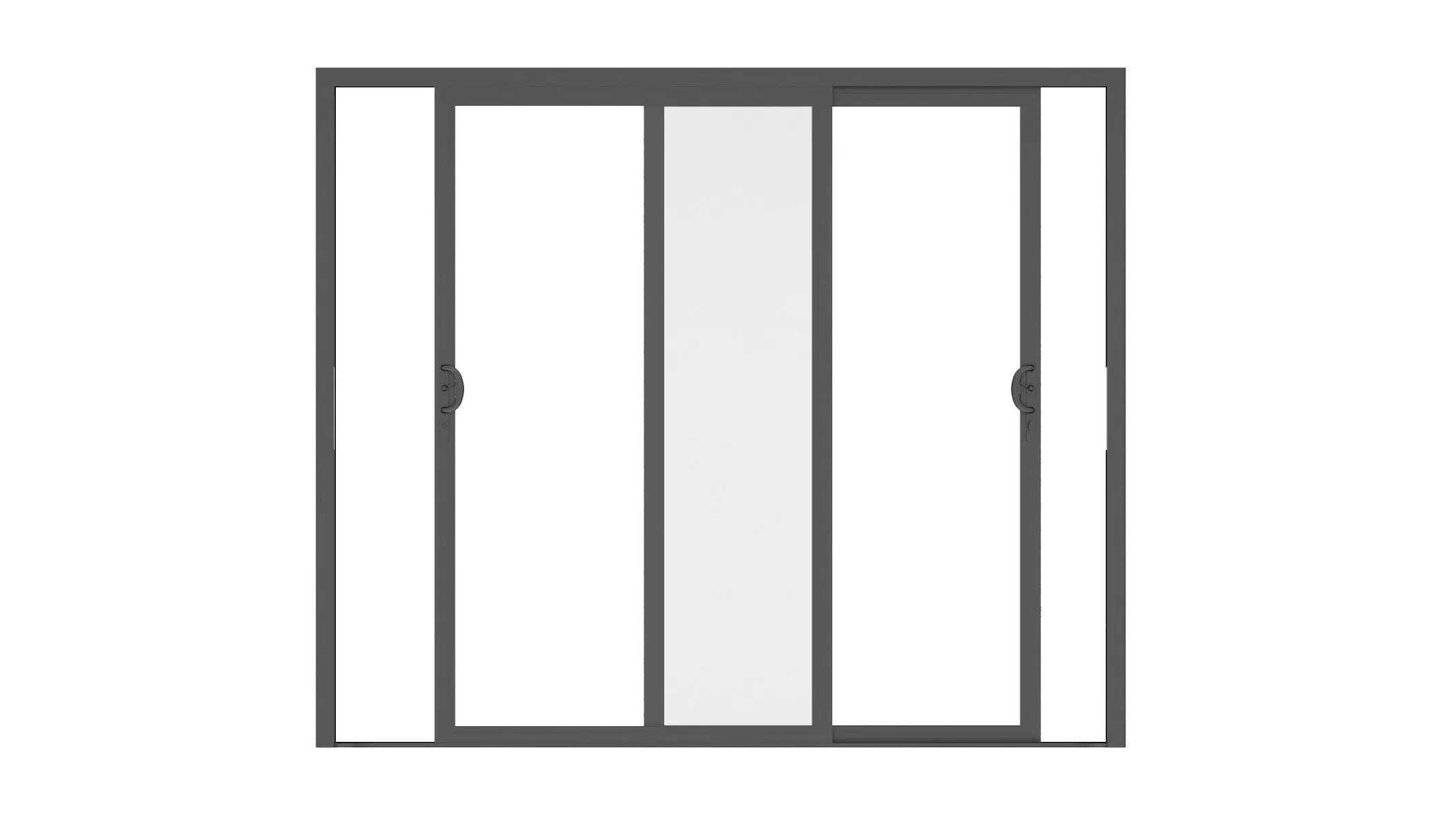 Aluminium Door 06 3D model_0