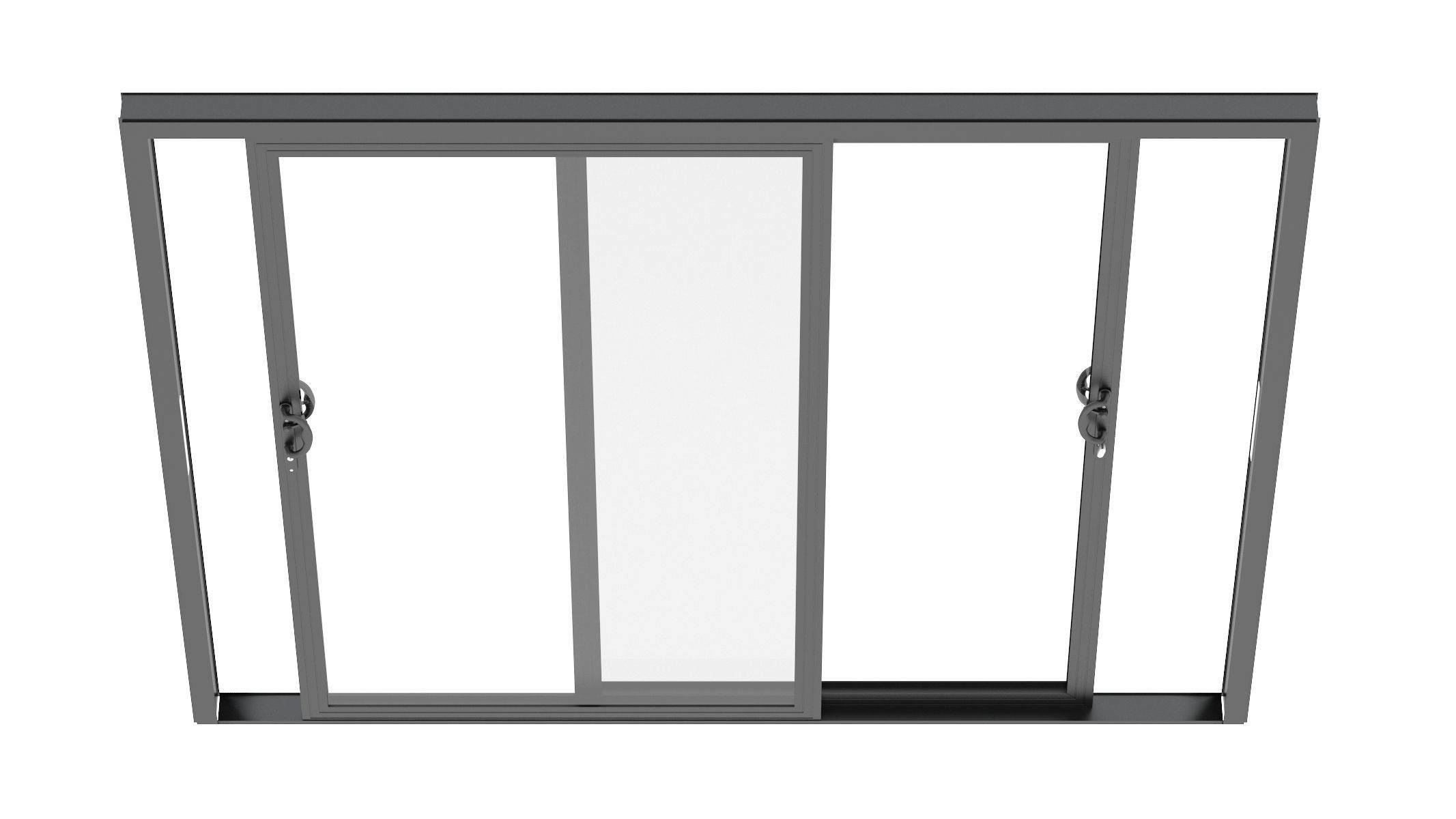 Aluminium Door 06 3D model_6