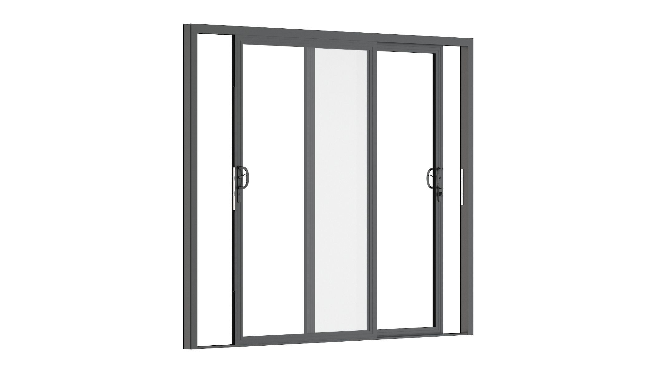 Aluminium Door 06 3D model_2