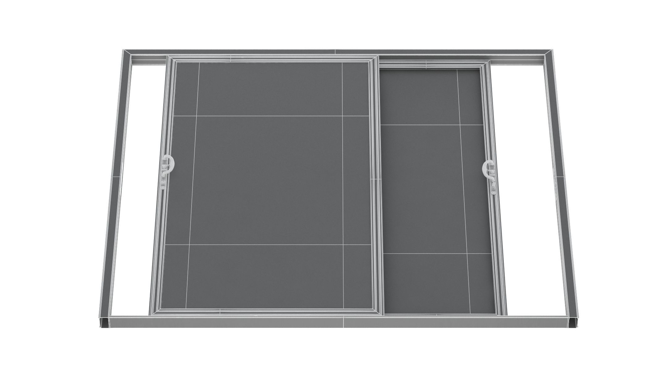 Aluminium Door 06 3D model_15