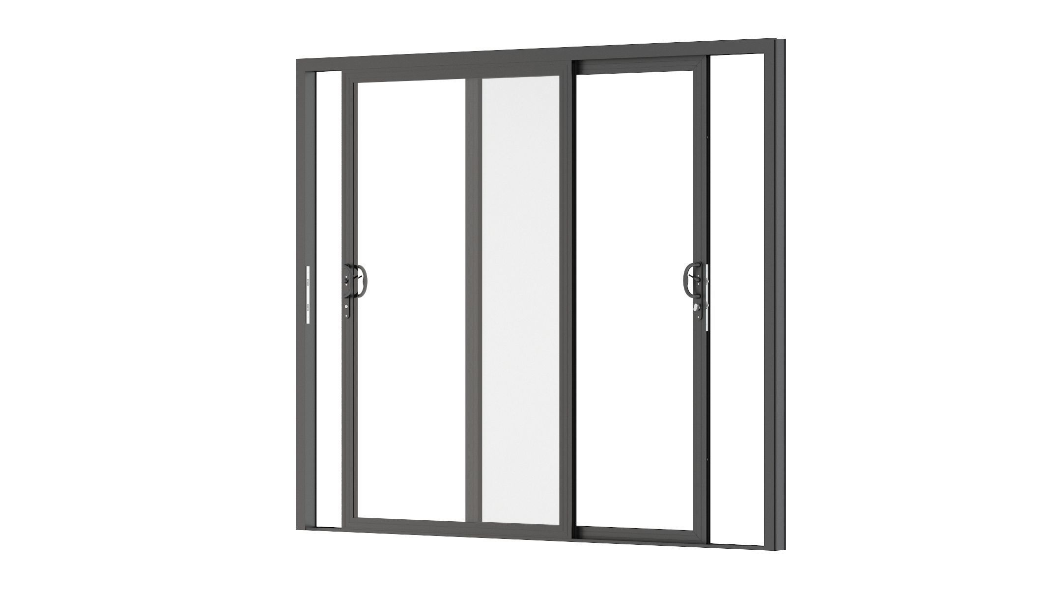 Aluminium Door 06 3D model_3