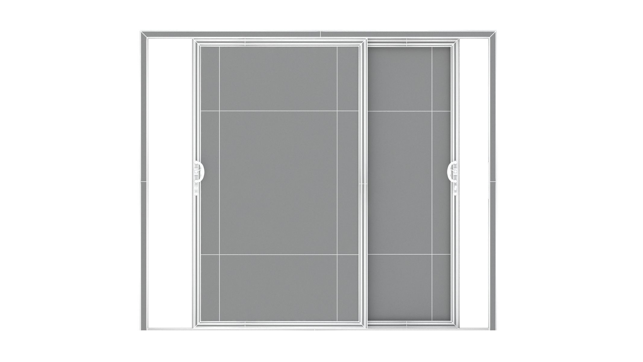 Aluminium Door 06 3D model_12