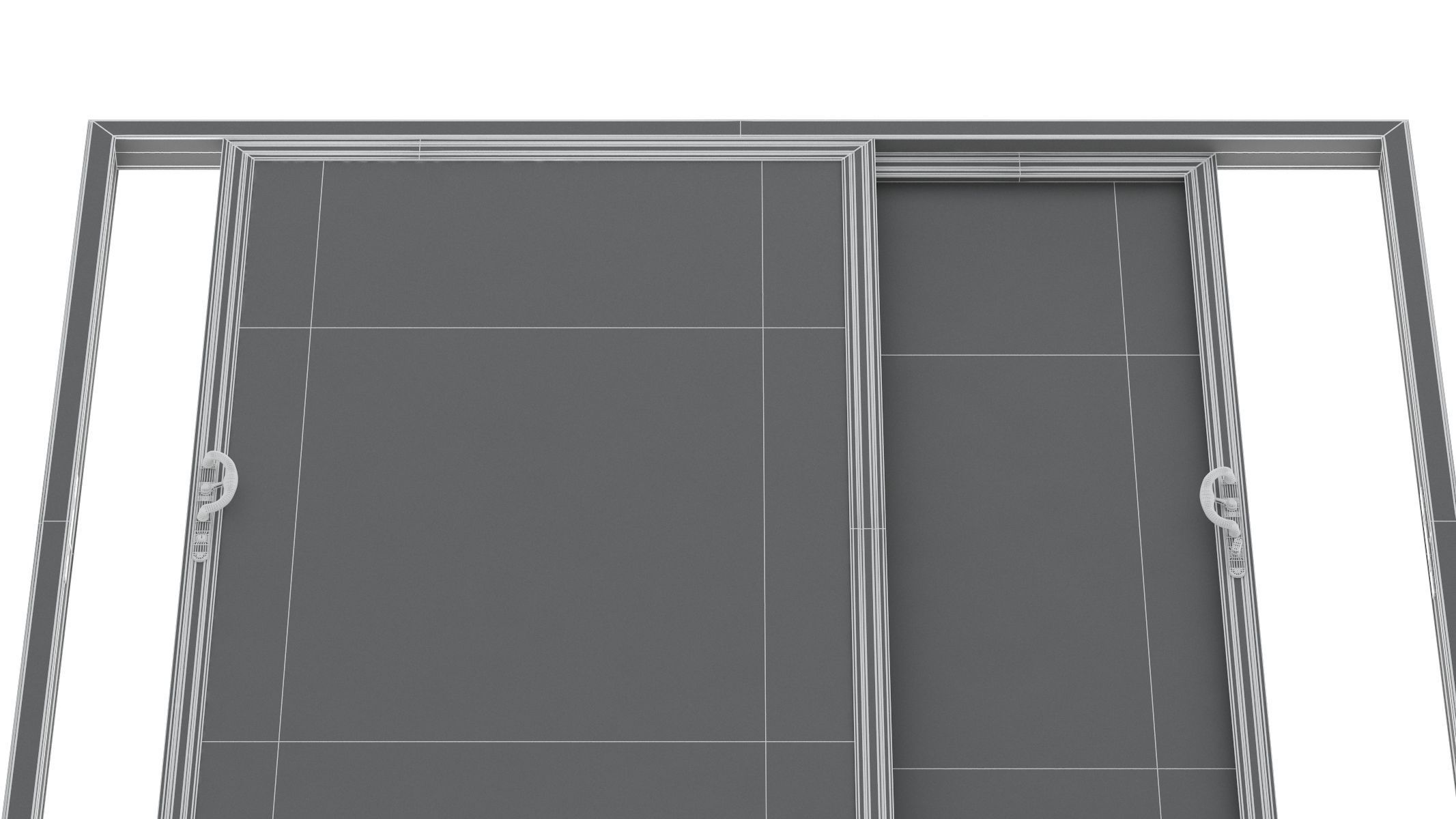 Aluminium Door 06 3D model_20