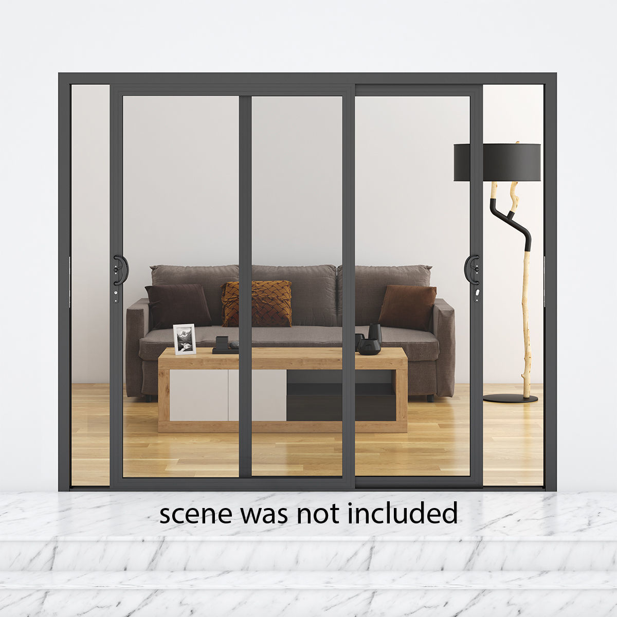 Aluminium Door 06 3D model_1