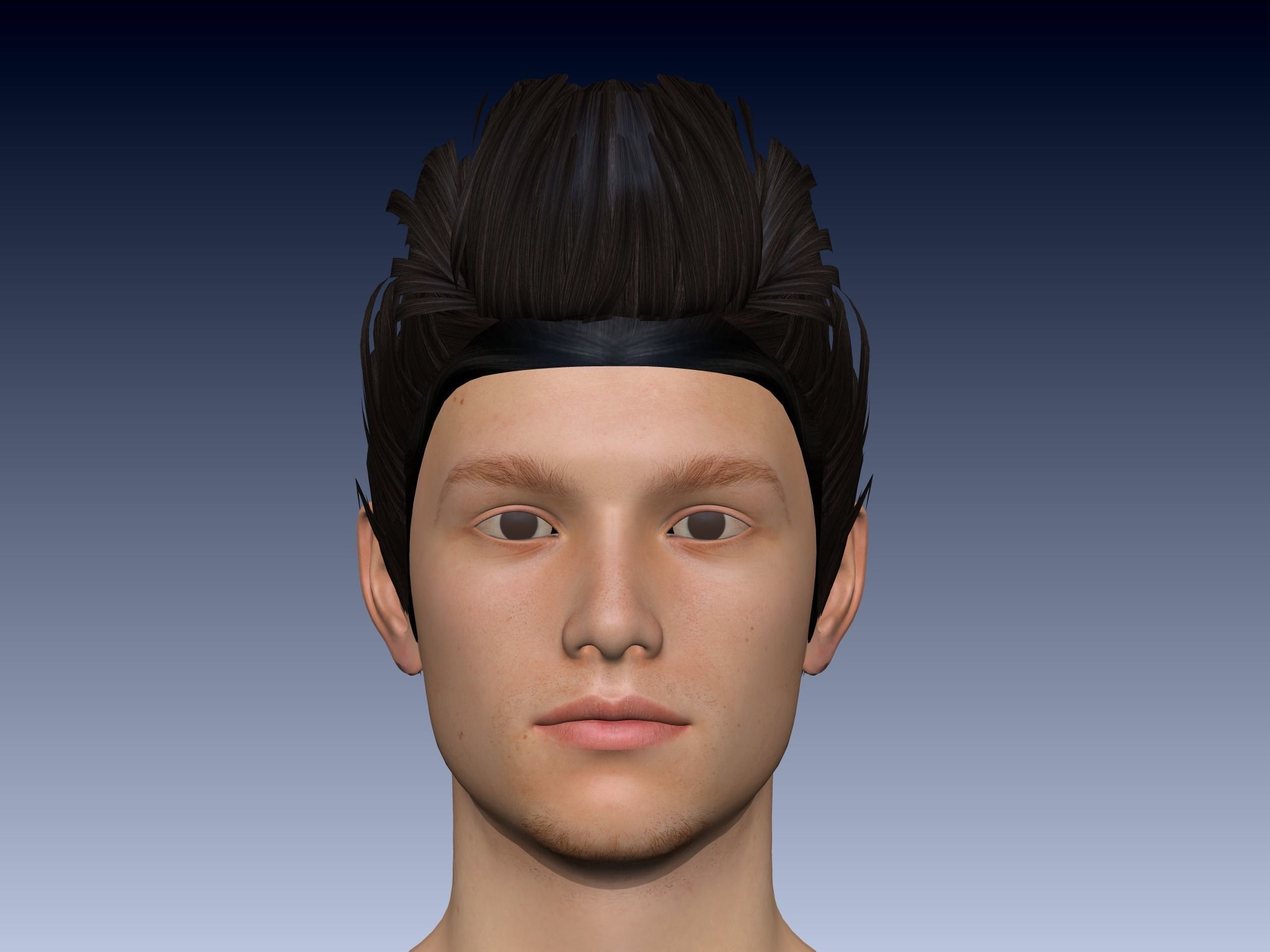 Young Boy PBR High Quality  Low-poly 3D model_7