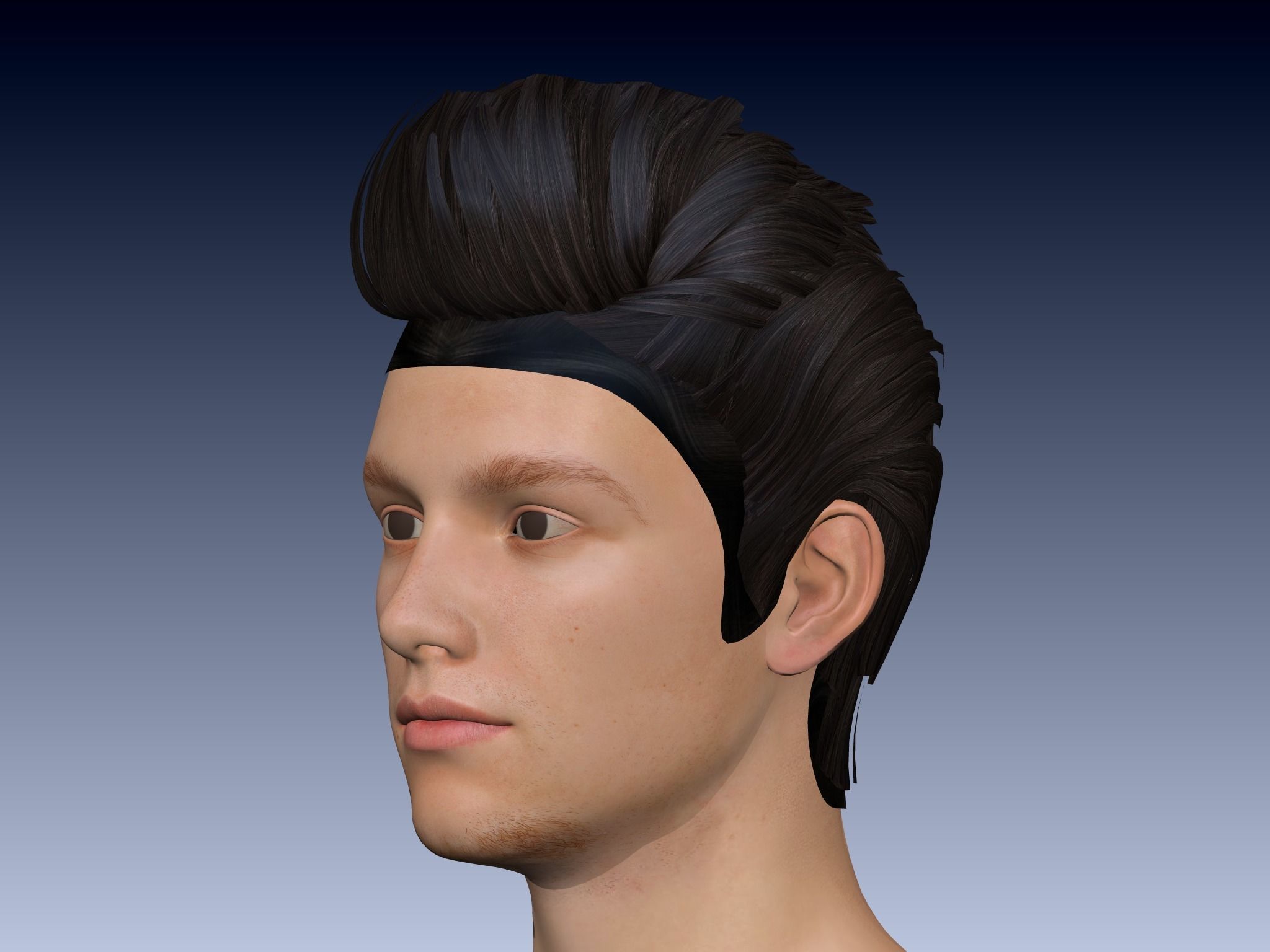 Young Boy PBR High Quality  Low-poly 3D model_13