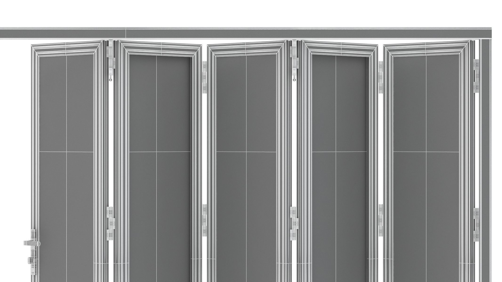  Aluminium Door 07 3D model_6