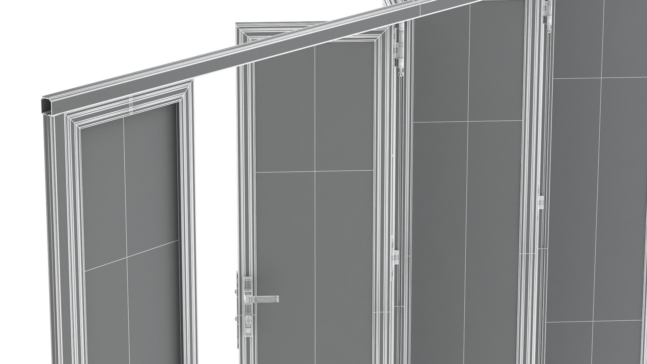  Aluminium Door 07 3D model_8
