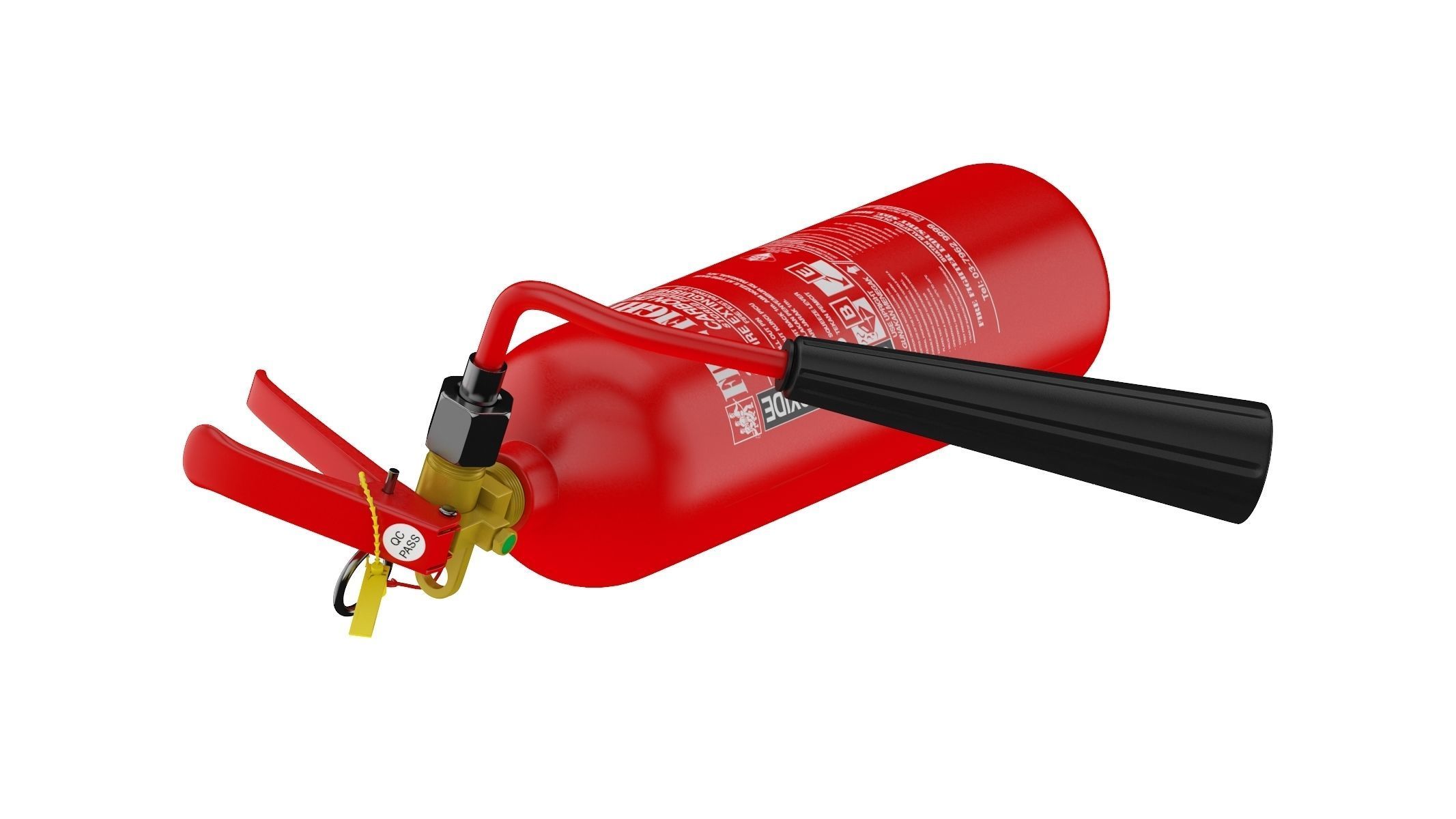 Carbon Dioxide Fire Extinguisher 3D model_3