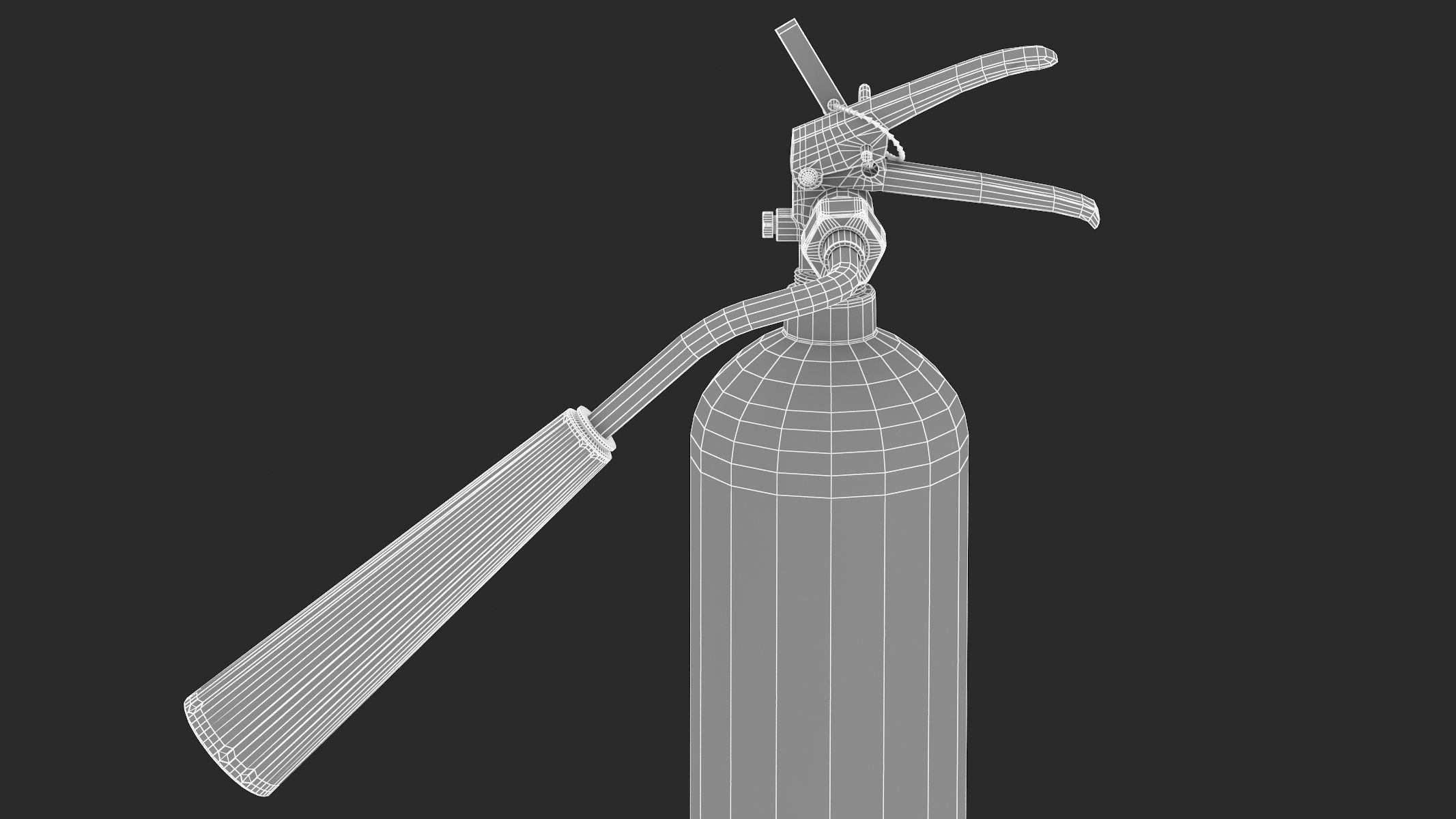 Carbon Dioxide Fire Extinguisher 3D model_17