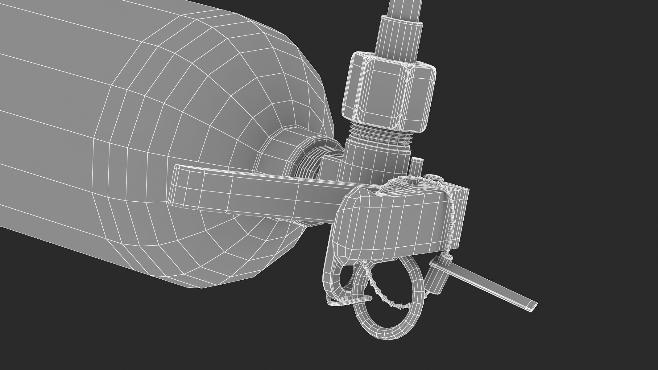 Carbon Dioxide Fire Extinguisher 3D model_7