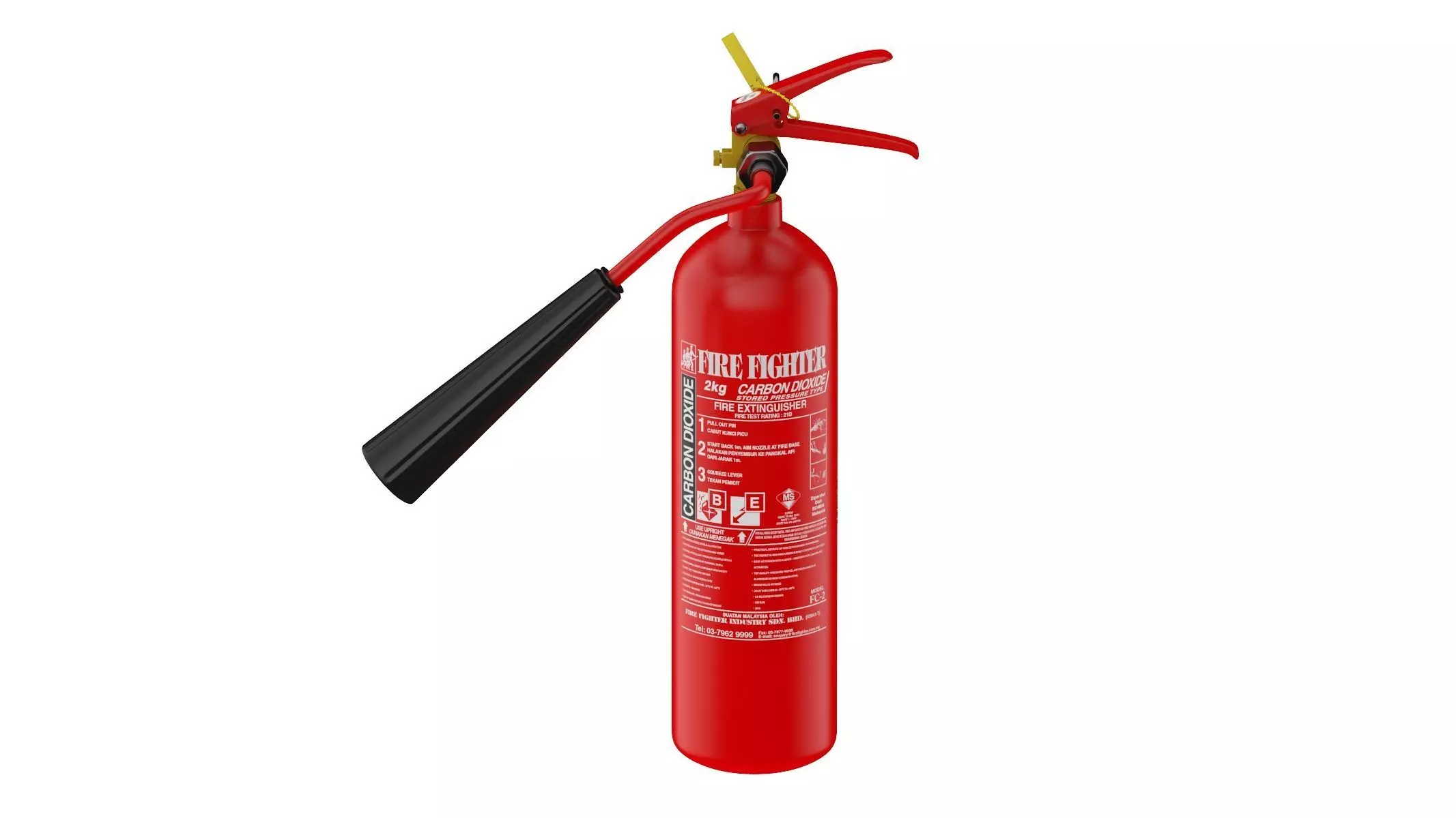 Carbon Dioxide Fire Extinguisher 3D model_0