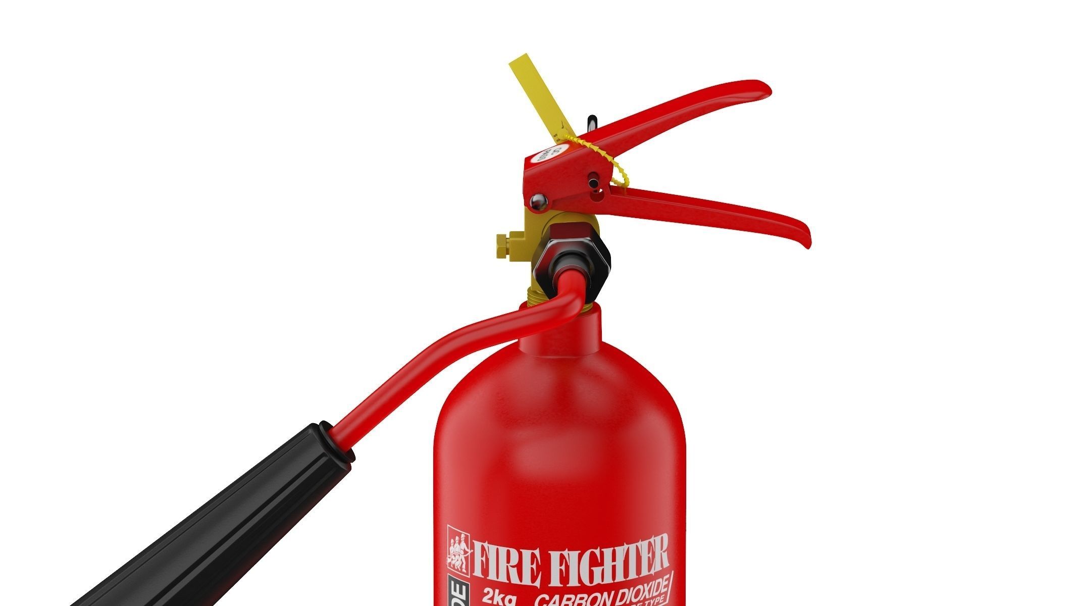 Carbon Dioxide Fire Extinguisher 3D model_5