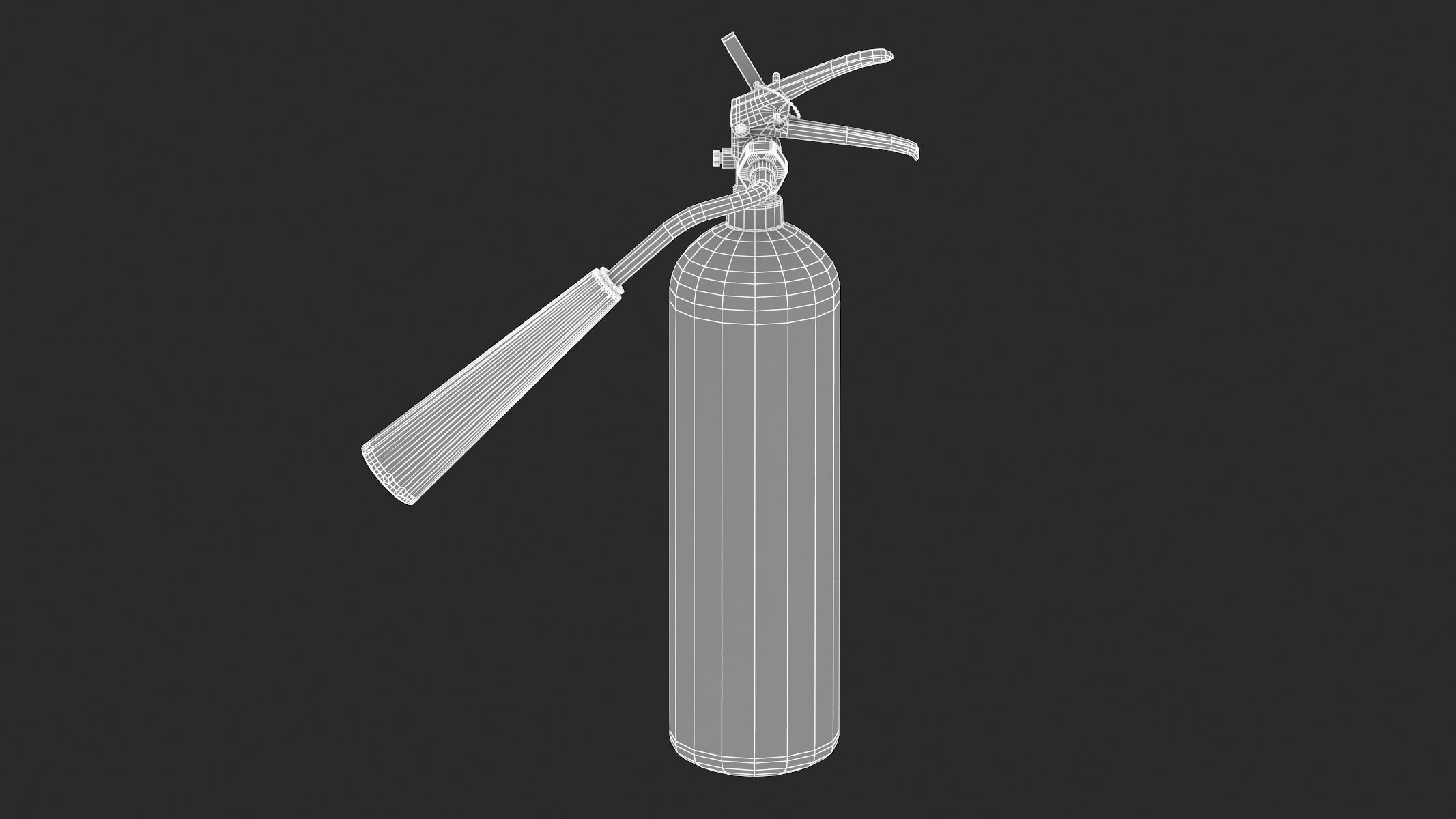 Carbon Dioxide Fire Extinguisher 3D model_12