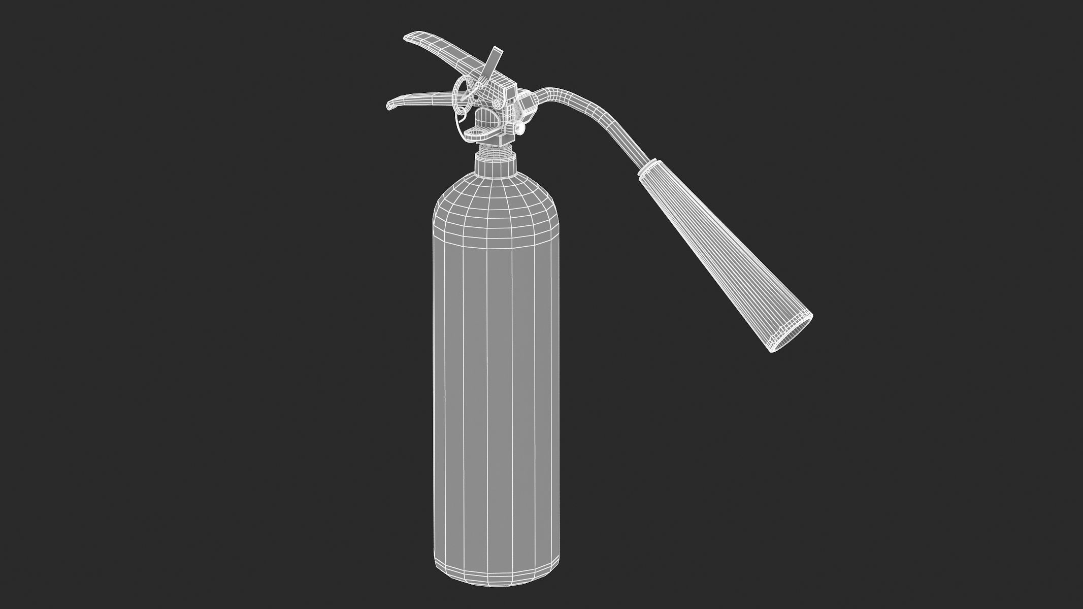 Carbon Dioxide Fire Extinguisher 3D model_13