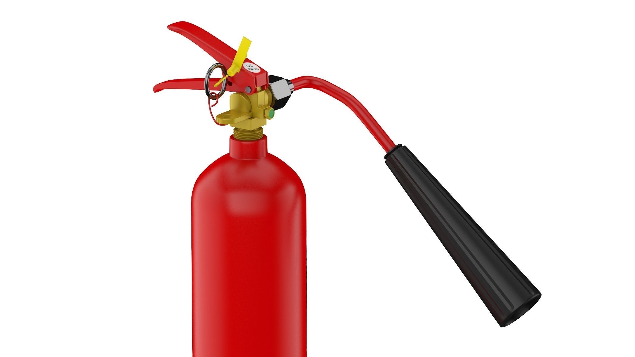 Carbon Dioxide Fire Extinguisher 3D model_8