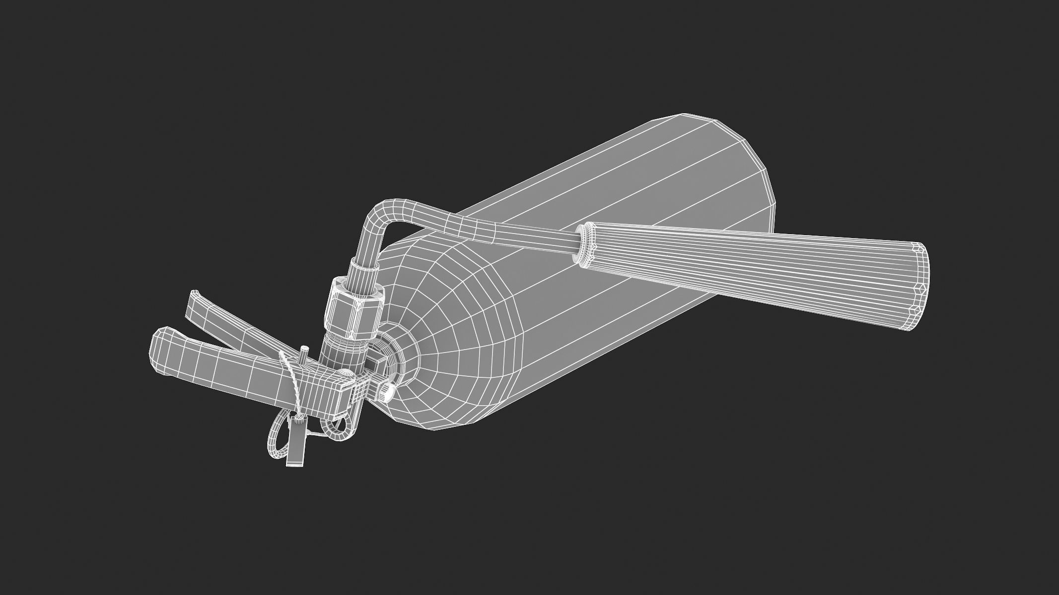 Carbon Dioxide Fire Extinguisher 3D model_15