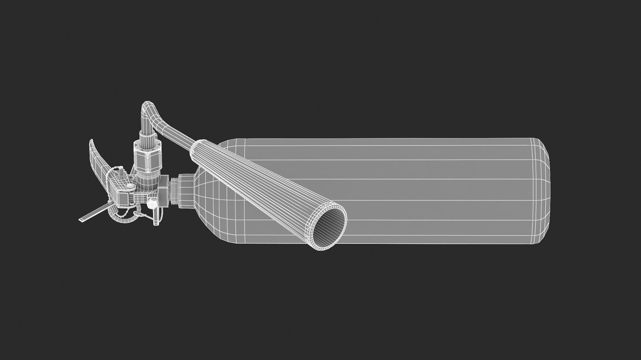 Carbon Dioxide Fire Extinguisher 3D model_14