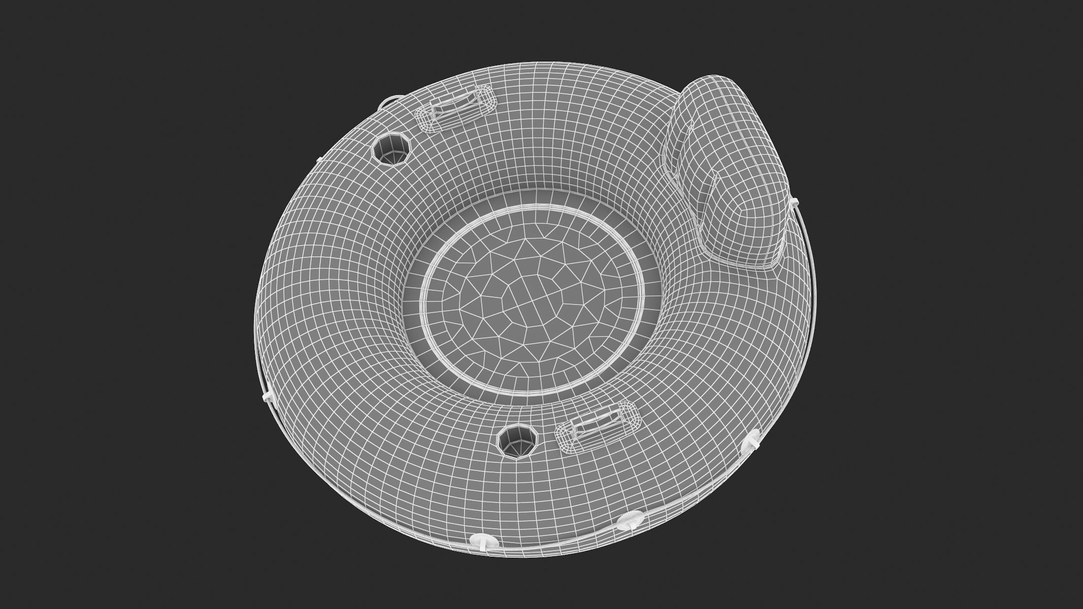 Intex Red River Run 1 Fire Edition Sport Lounge 3D model_13