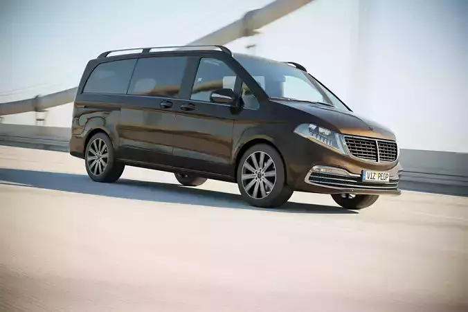 German luxury passenger van 3D model