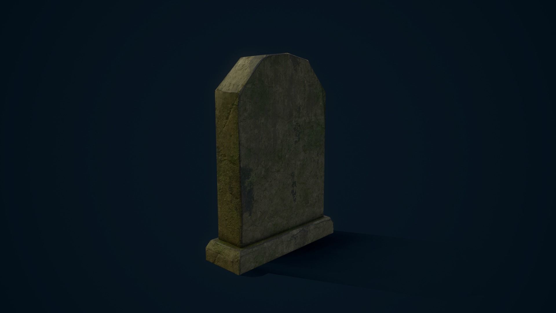 Magical Tombstone Low-poly 3D model_5