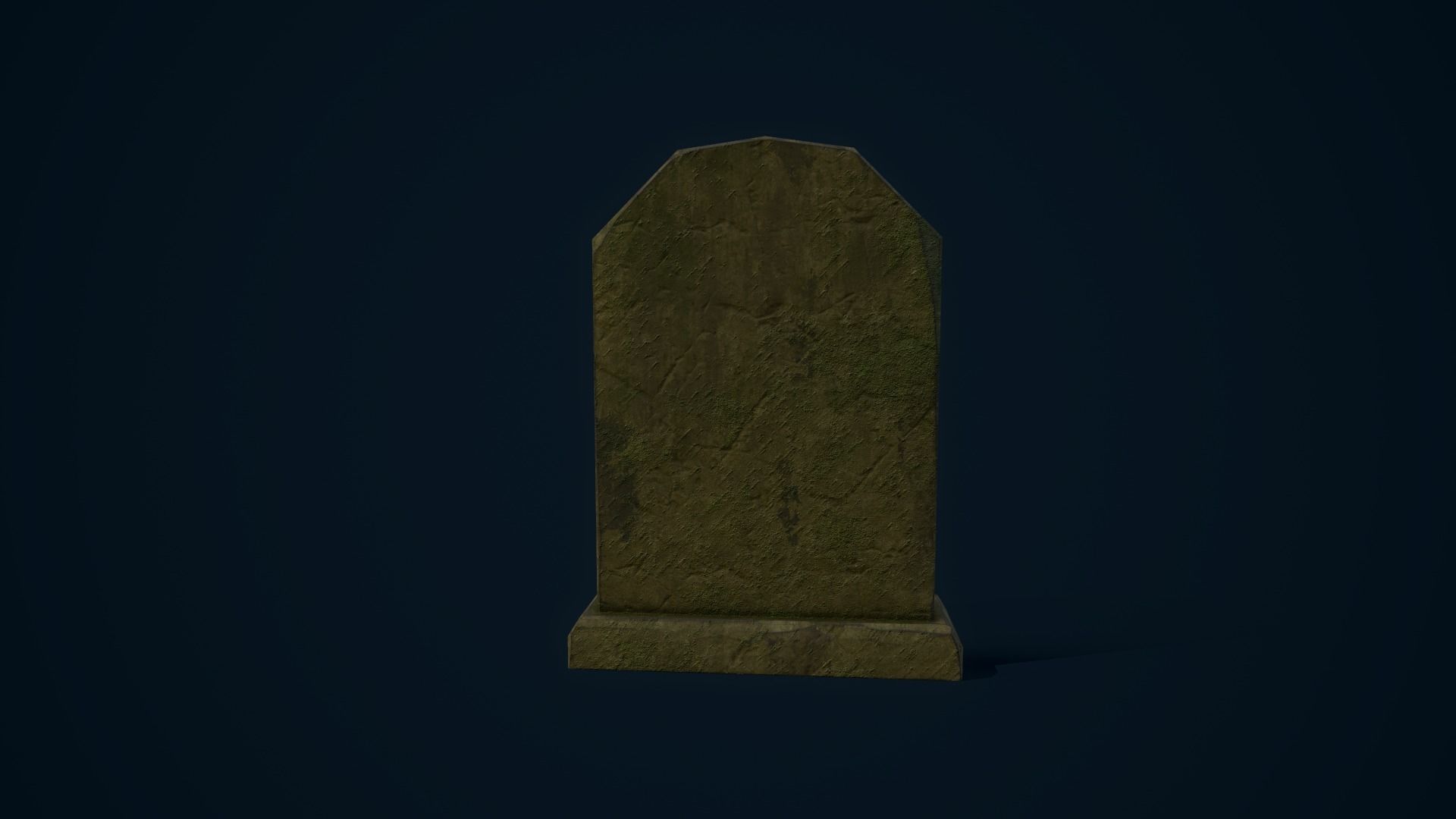 Magical Tombstone Low-poly 3D model_6