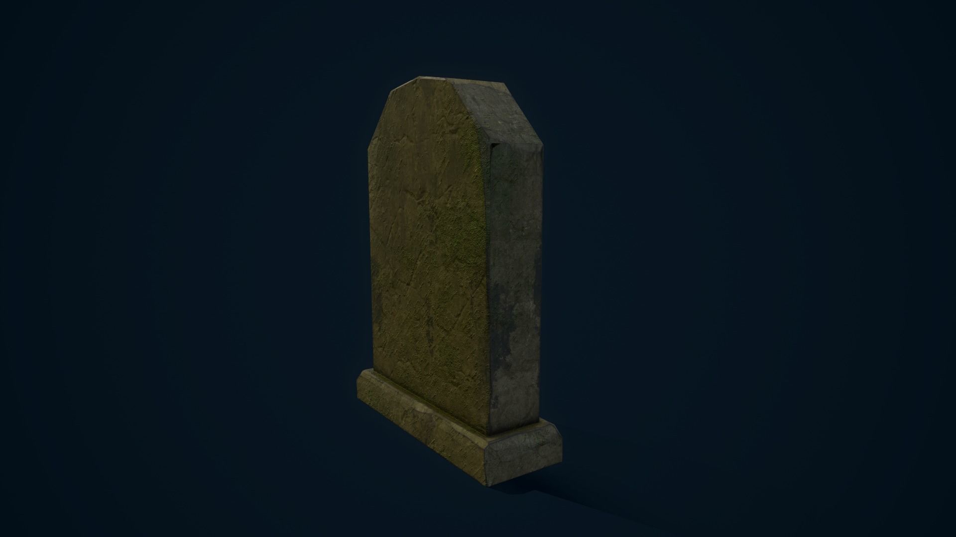 Magical Tombstone Low-poly 3D model_7