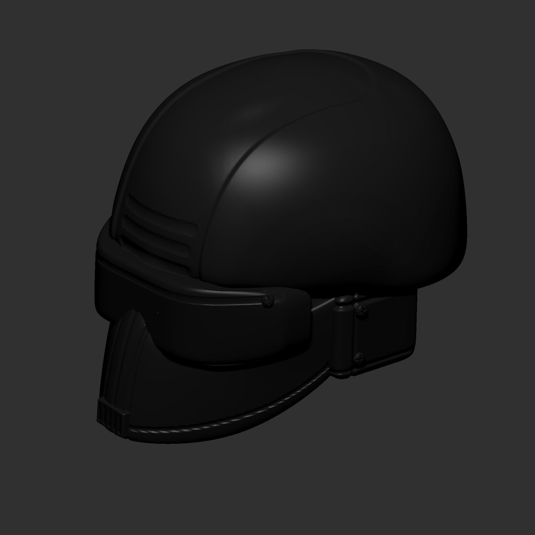 helmet high poly sculpt 3d printable ver 7 3D model 3D model_5
