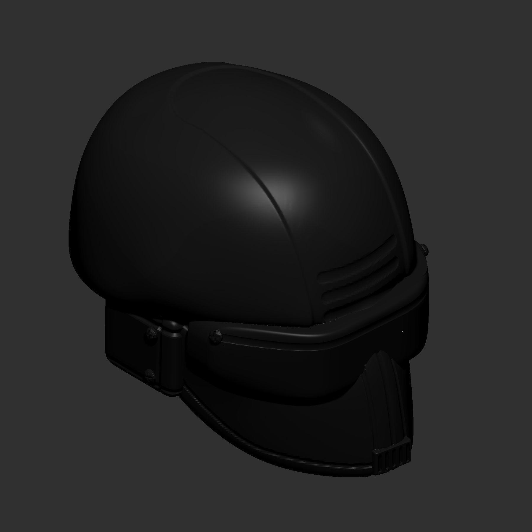 helmet high poly sculpt 3d printable ver 7 3D model 3D model_4