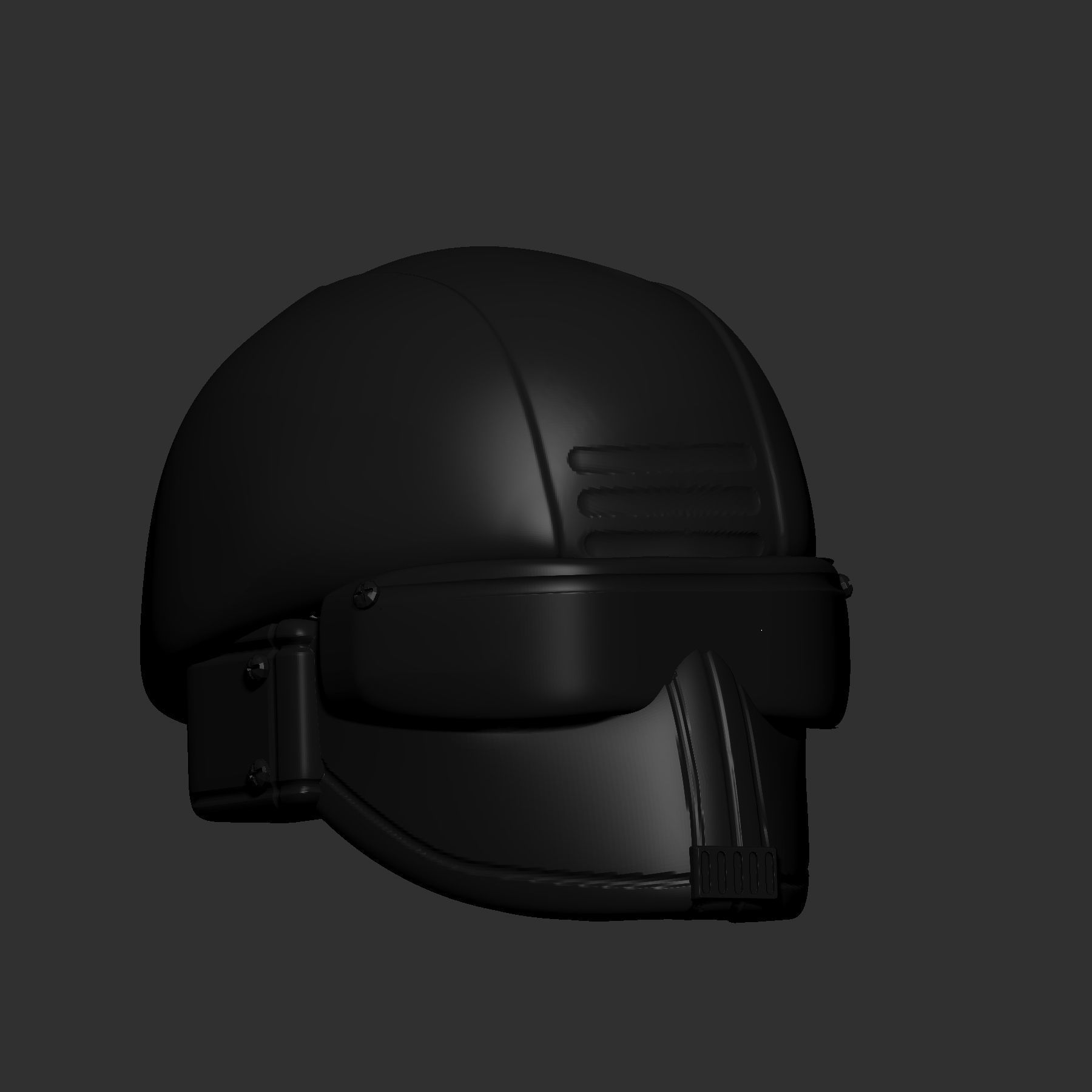 helmet high poly sculpt 3d printable ver 7 3D model 3D model_3