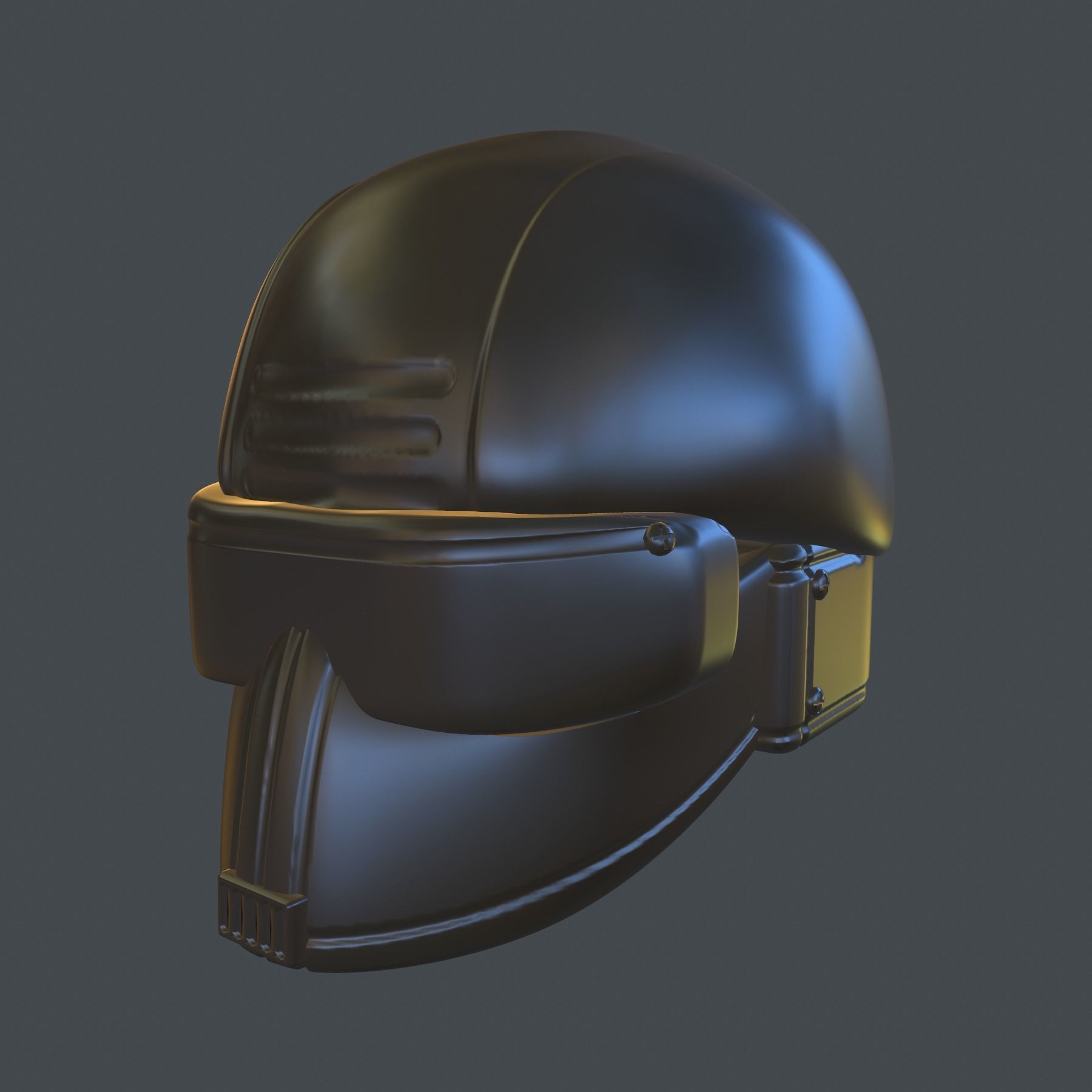 helmet high poly sculpt 3d printable ver 7 3D model 3D model_7