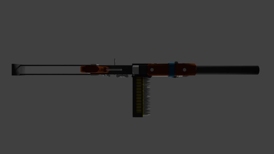 Metro 2033 Gun Low-poly 3D model_5