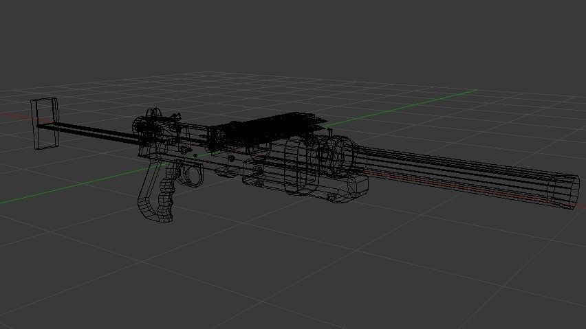 Metro 2033 Gun Low-poly 3D model_8