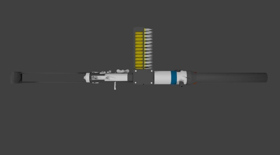 Metro 2033 Gun Low-poly 3D model_4