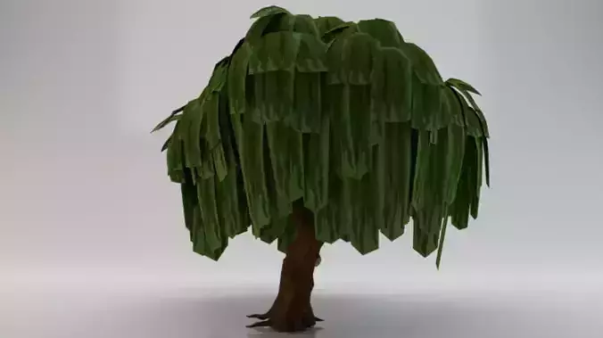 Willow Tree  Low-poly 3D model