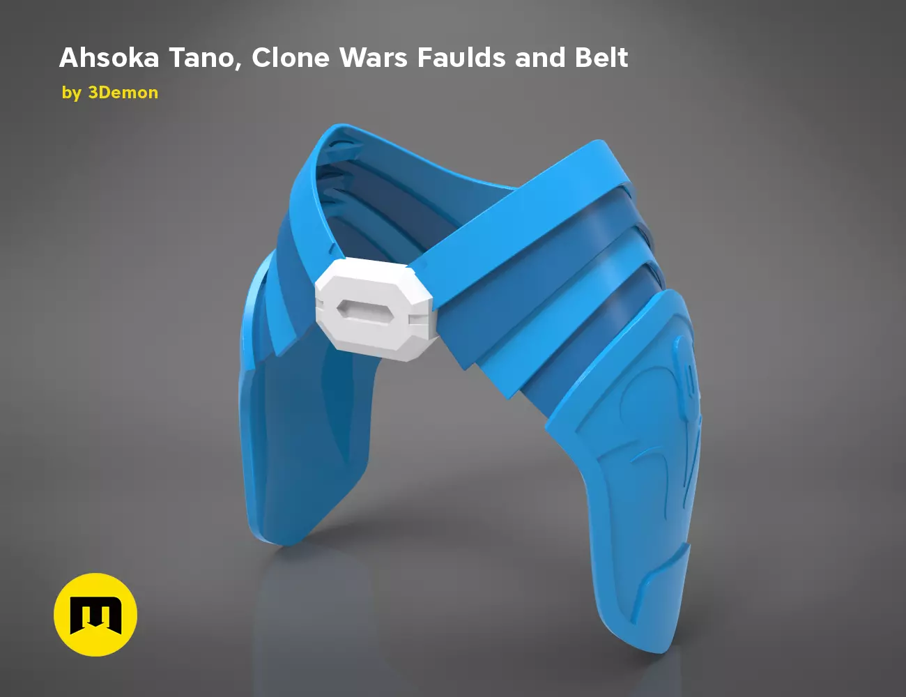 Ahsoka Tano Clone Wars Faulds and Belt 3D print model_0