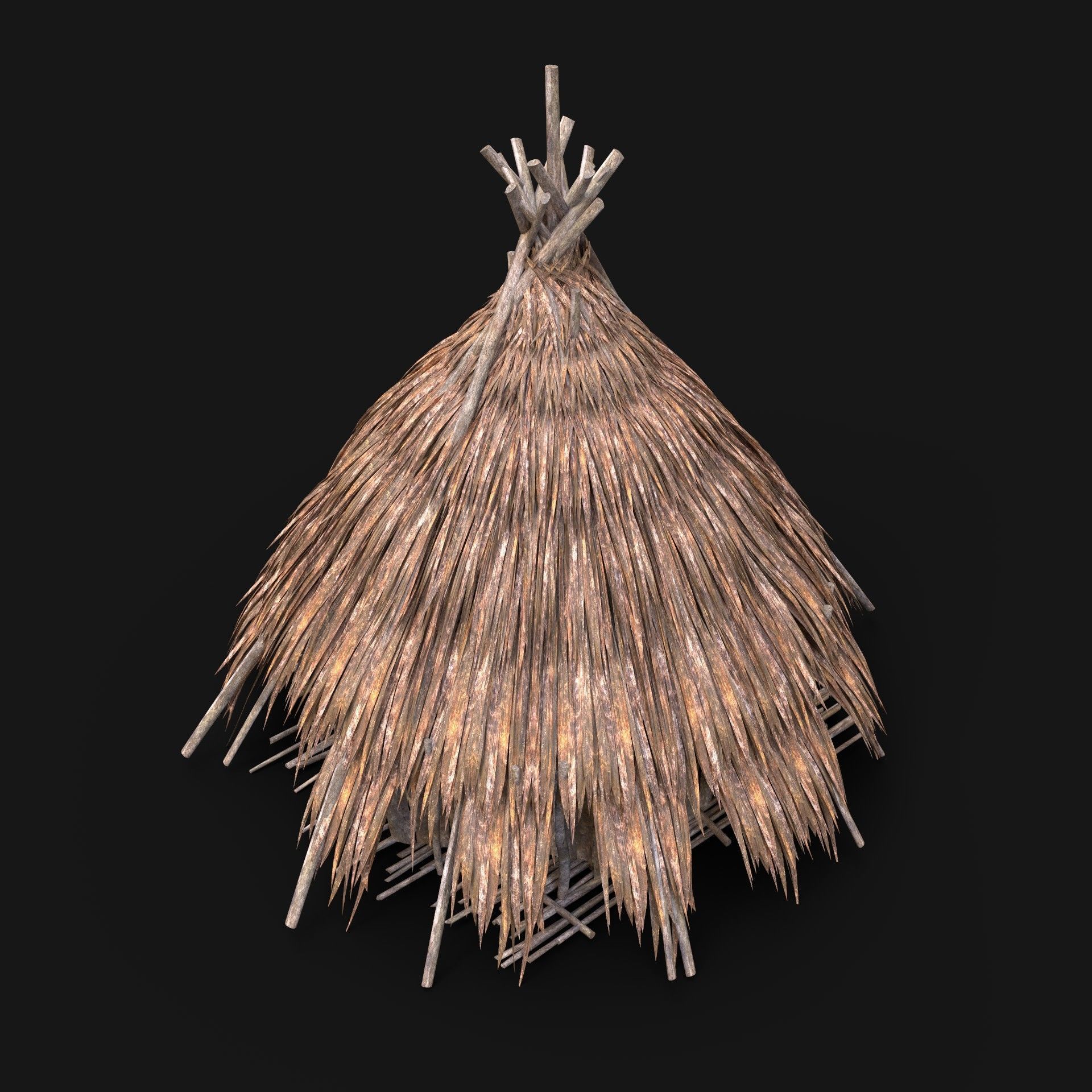 BUILDER JUNGLE TRIBAL HUTS HOUSES PACK AAA NEXTGEN 3D Model Collection_24