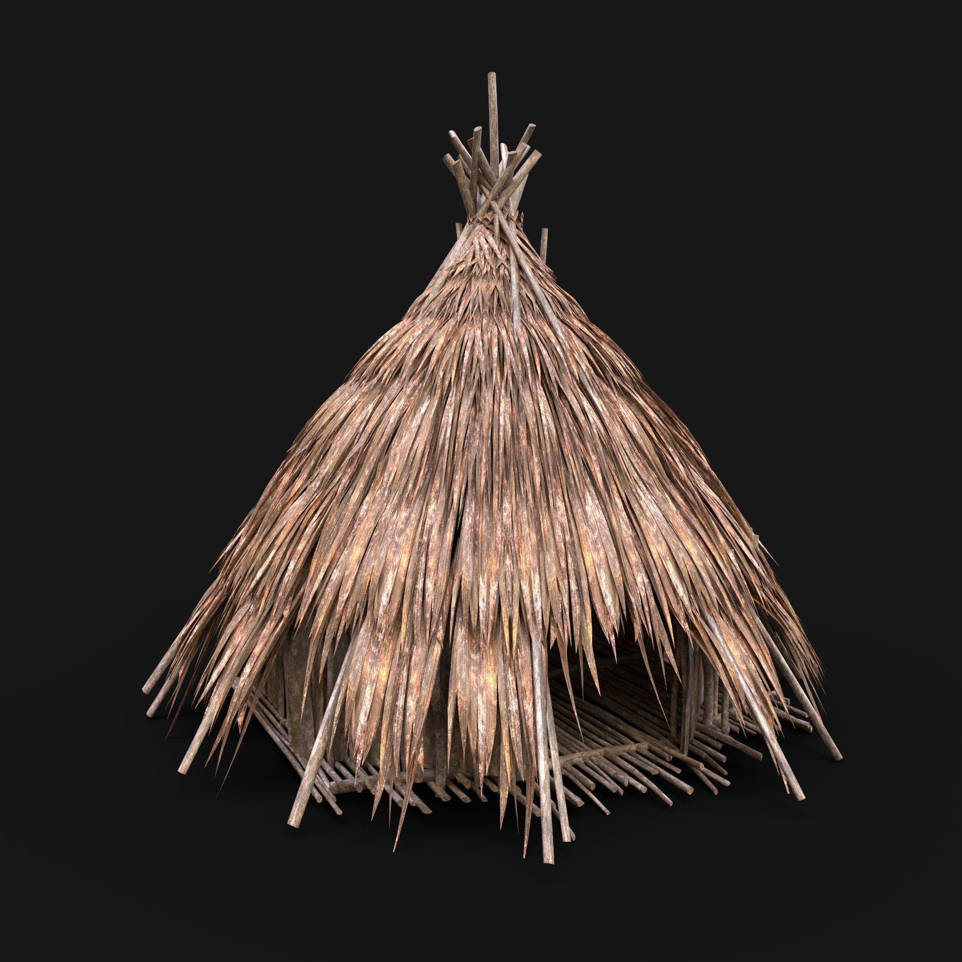 BUILDER JUNGLE TRIBAL HUTS HOUSES PACK AAA NEXTGEN 3D Model Collection_21
