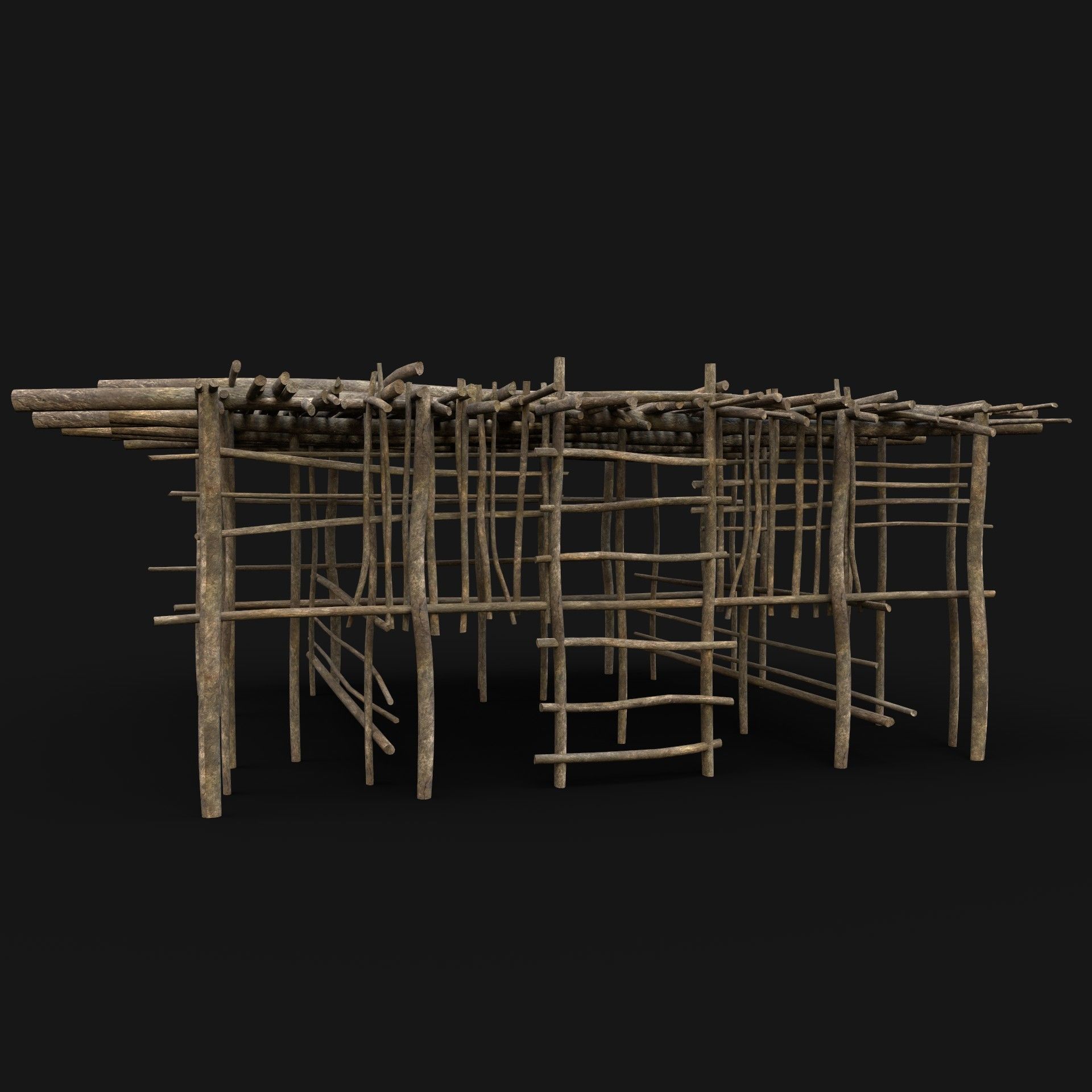 BUILDER JUNGLE TRIBAL HUTS HOUSES PACK AAA NEXTGEN 3D Model Collection_12
