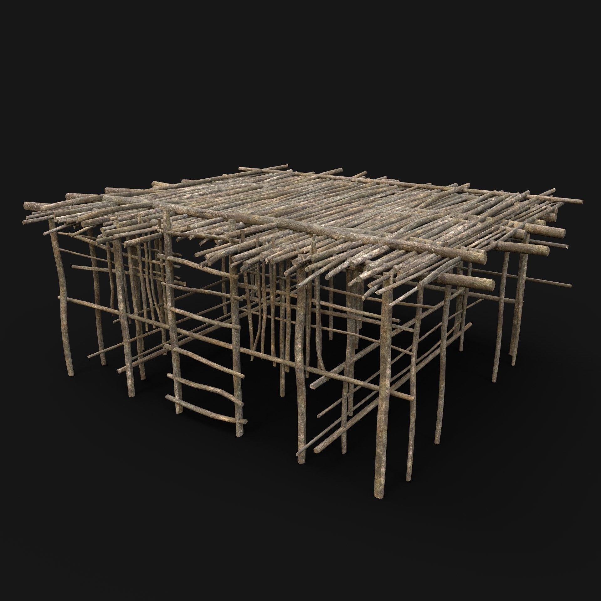 BUILDER JUNGLE TRIBAL HUTS HOUSES PACK AAA NEXTGEN 3D Model Collection_11