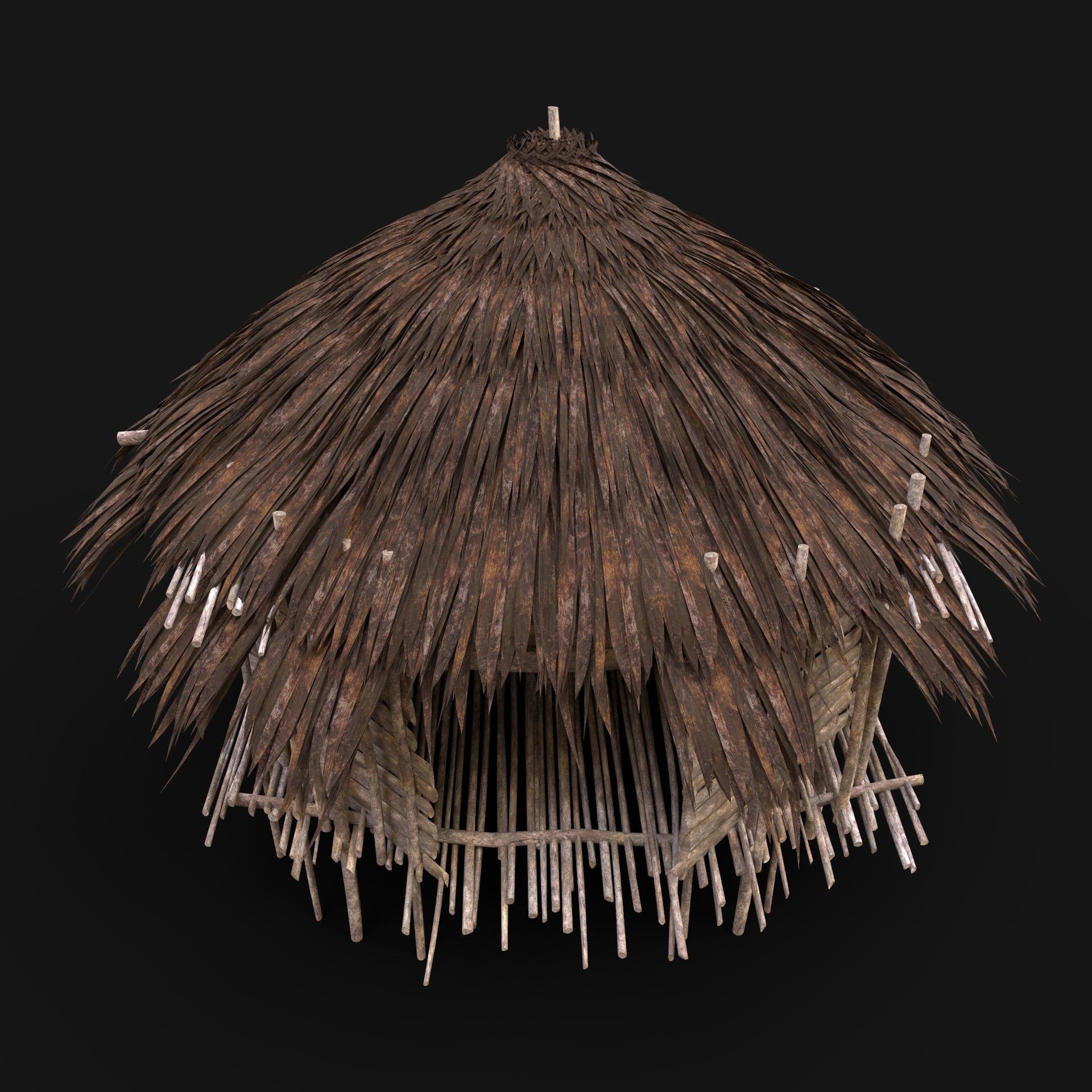 BUILDER JUNGLE TRIBAL HUTS HOUSES PACK AAA NEXTGEN 3D Model Collection_18