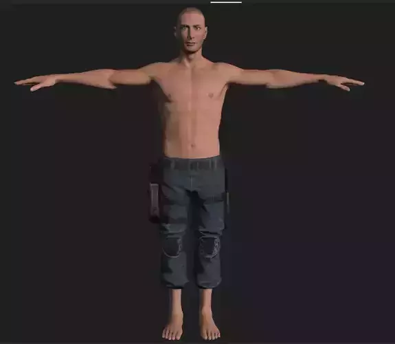 Police Man Low-poly 3D model