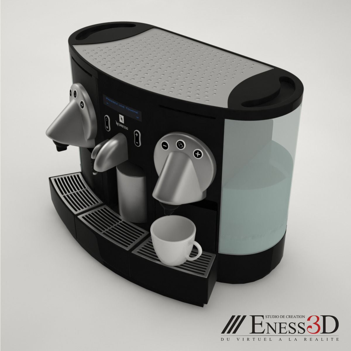 Pro - Coffee Maker Nespresso Aguila - Gemini 200 3D model_1