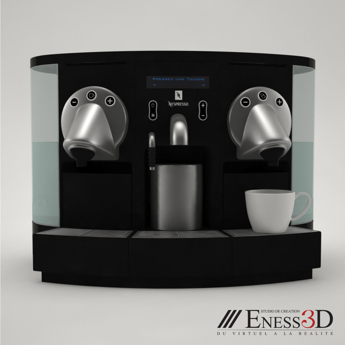Pro - Coffee Maker Nespresso Aguila - Gemini 200 3D model_2