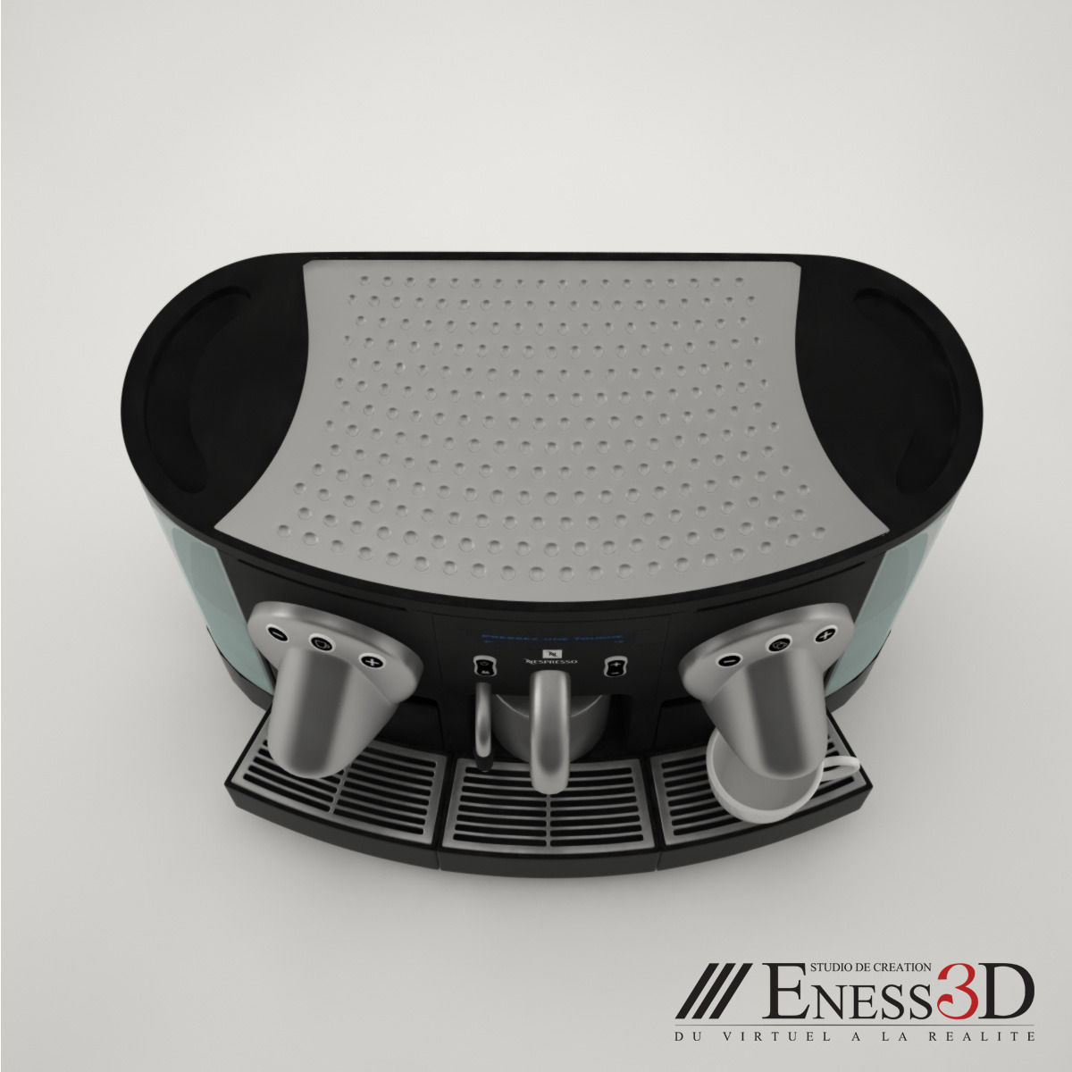 Pro - Coffee Maker Nespresso Aguila - Gemini 200 3D model_3
