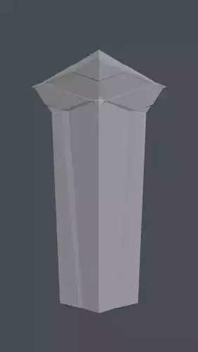 Futuristic Artistic Decorative Pillar