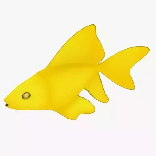 Golden Fish Free low-poly 3D model