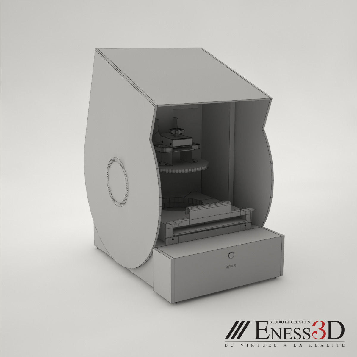 Pro - 3D Printer X Fab-DWS lab 3D model_4