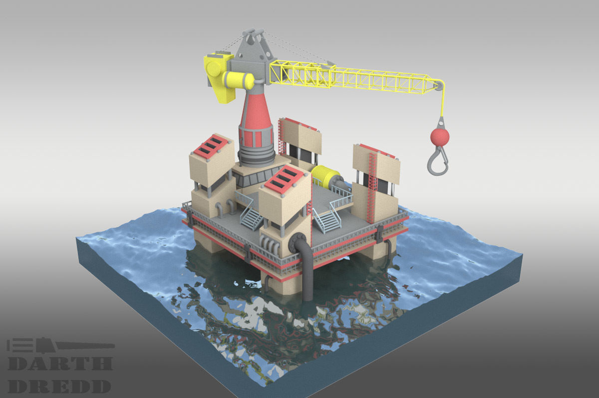 Red Alert 2 Soviet Naval Shipyard 3D model_0